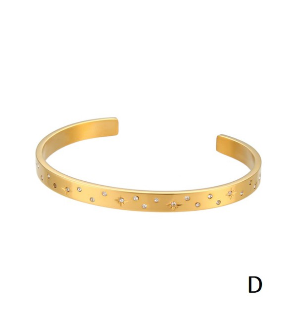 18K Gold Plated Bangle,ACCESSORIES,BRACELET, GOLD JEWELRY- DEFIANT