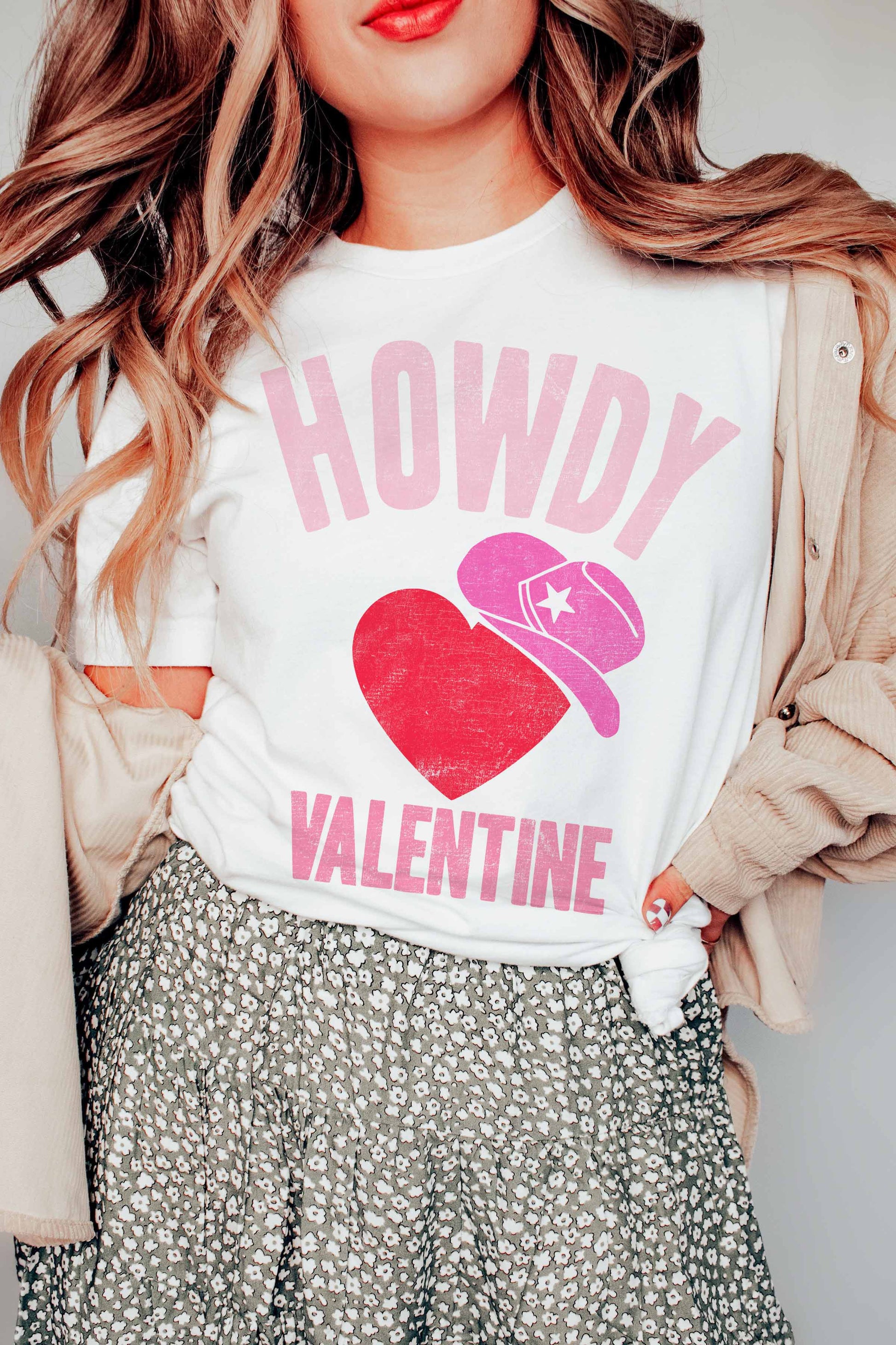 Howdy Valentine Tee,Tops,GRAPHIC TEE, GRAPHIC TEES, Jan23- DEFIANT