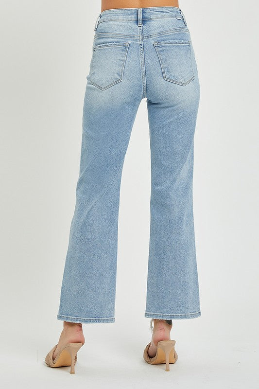 Crop Straight Light Denim