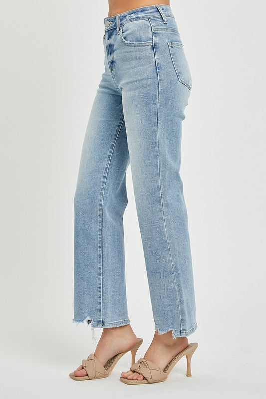 Crop Straight Light Denim