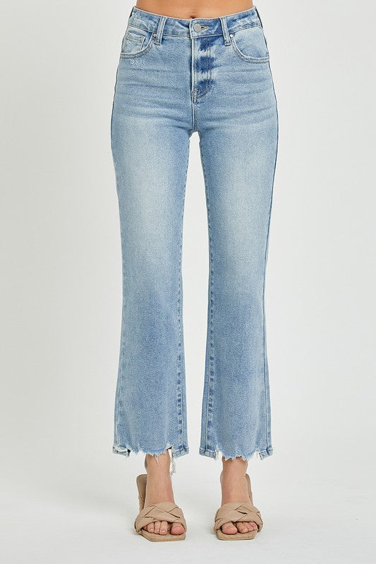 Crop Straight Light Denim