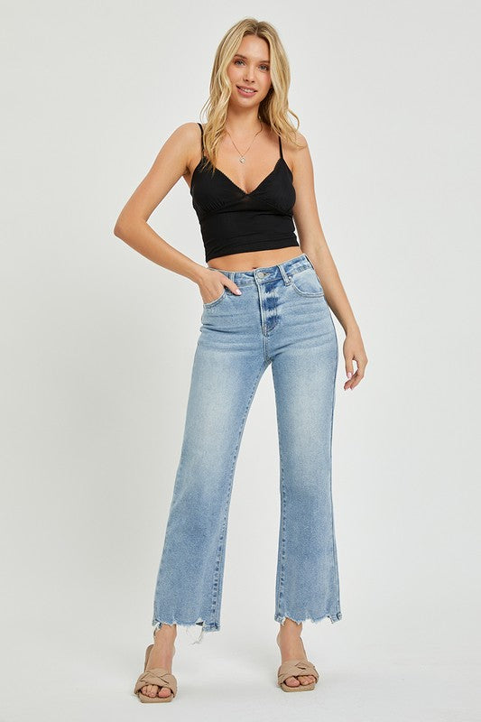 Crop Straight Light Denim