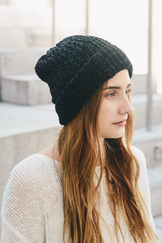 Chenille Beanie,ACCESSORIES,BEANIES, CHENILLE, HATS- DEFIANT