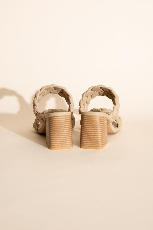 Braided Strap Heels,Shoes,HEELS, MULE, SHOES- DEFIANT