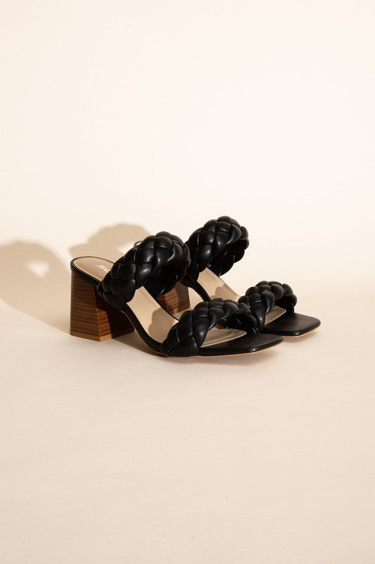 Braided Strap Heels,Shoes,HEELS, MULE, SHOES- DEFIANT