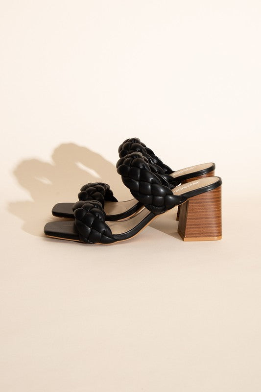 Braided Strap Heels,Shoes,HEELS, MULE, SHOES- DEFIANT