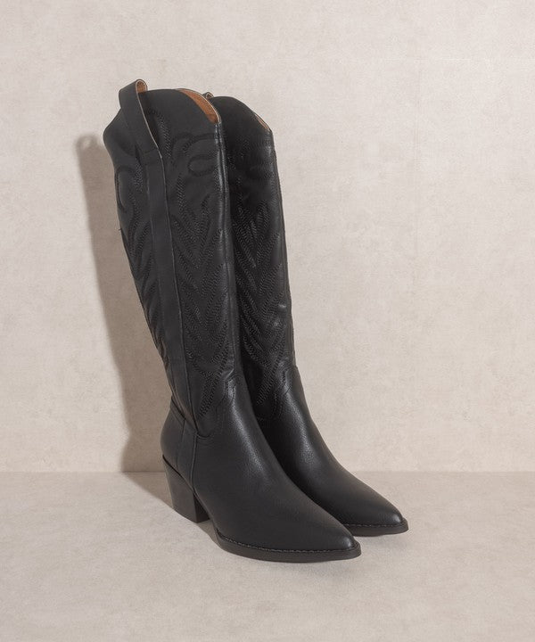 Samara Embroidered Tall Boot,Shoes,SHOES- DEFIANT