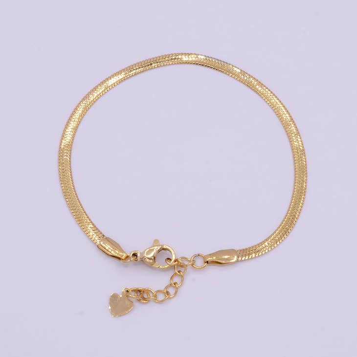 Snake Chain Bracelet,ACCESSORIES,BRACELET, GOLD JEWELRY- DEFIANT