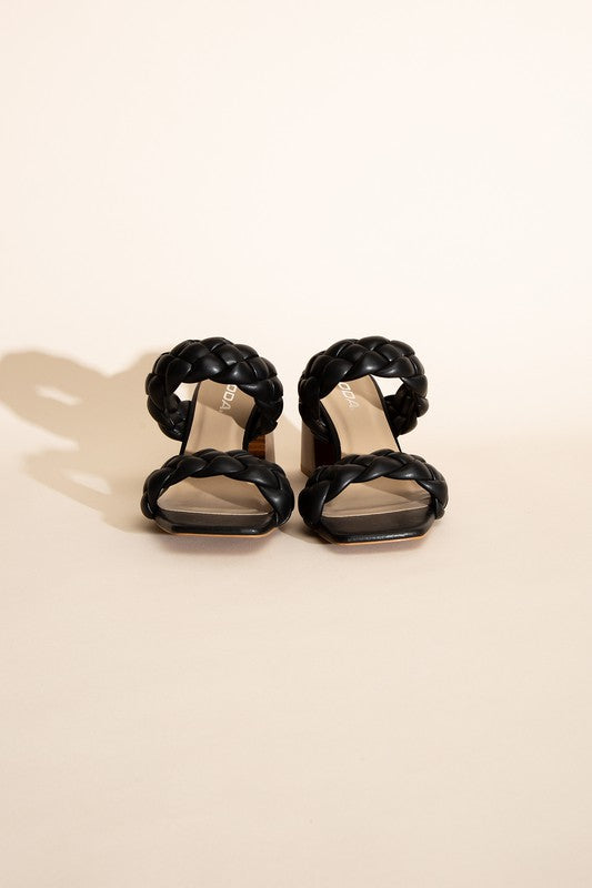 Braided Strap Heels,Shoes,HEELS, MULE, SHOES- DEFIANT