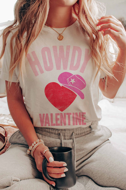 Howdy Valentine Tee,Tops,GRAPHIC TEE, GRAPHIC TEES, Jan23- DEFIANT