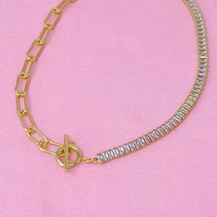 Glam & Chain Necklace,ACCESSORIES,GOLD JEWELRY- DEFIANT