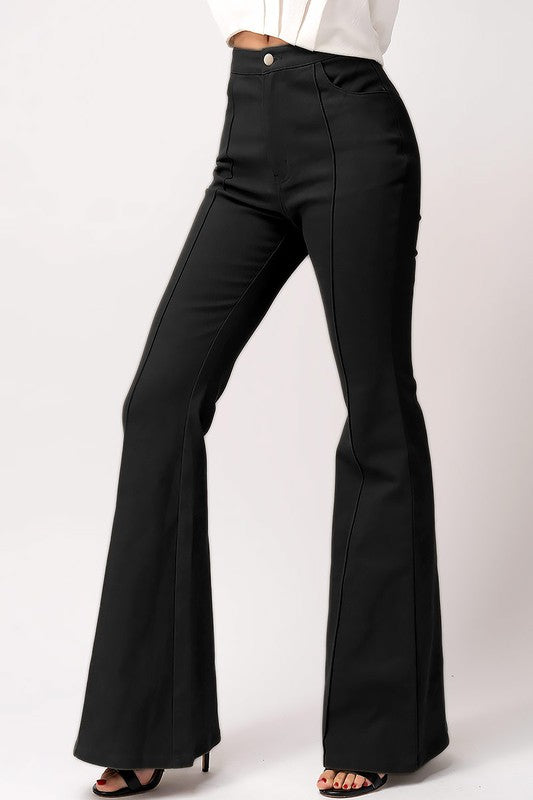 Flare Bootcut Black Denim Pants,Bottoms,BLACK DENIM, BOOTCUT, FLARE, WIDE LEG- DEFIANT