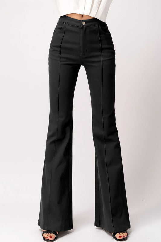 Flare Bootcut Black Denim Pants,Bottoms,BLACK DENIM, BOOTCUT, FLARE, WIDE LEG- DEFIANT