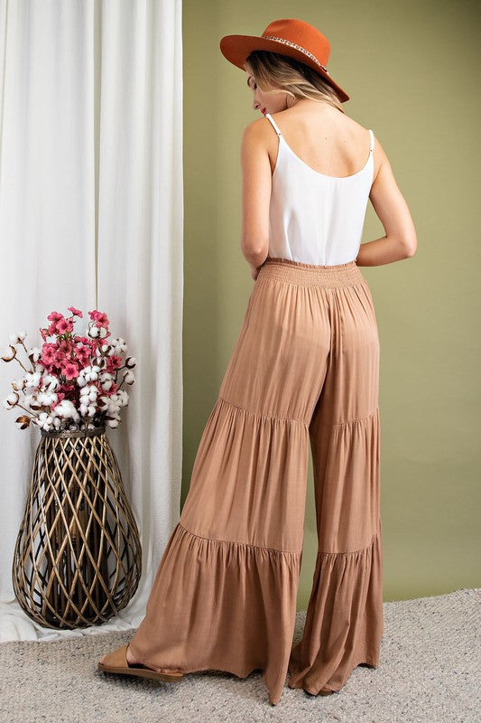 Tiered Wide Leg Pants,Bottoms,PANTS, SOFT PANTS, TIERED, WIDE LEG- DEFIANT