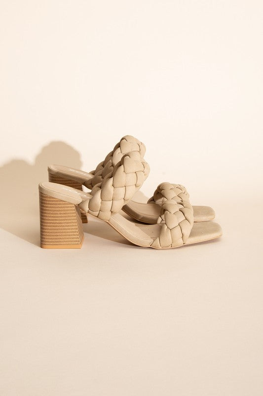 Braided Strap Heels,Shoes,HEELS, MULE, SHOES- DEFIANT