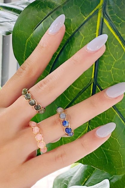 Wired Stone Ring,ACCESSORIES,GOLD JEWELRY, RINGS- DEFIANT