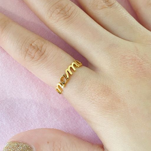 18K Gold Script Ring,Accessories,GOLD JEWELRY, JEWELRY, RINGS- DEFIANT