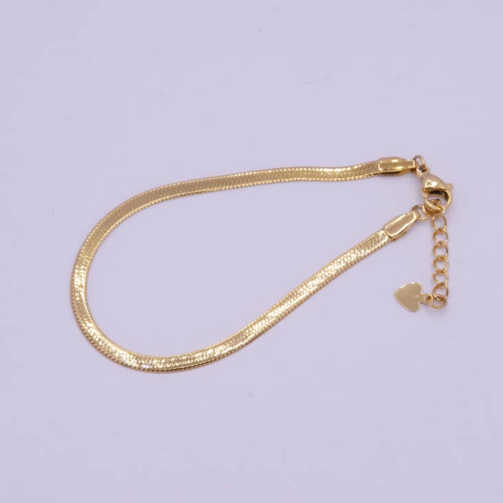 Snake Chain Bracelet,ACCESSORIES,BRACELET, GOLD JEWELRY- DEFIANT
