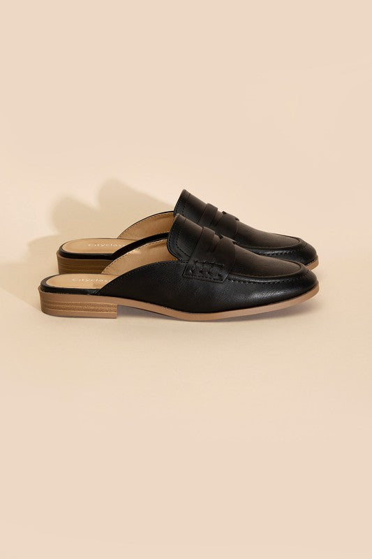 Perks Flat Mules,Shoes,SHOES- DEFIANT