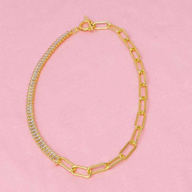 Glam & Chain Necklace,ACCESSORIES,GOLD JEWELRY- DEFIANT