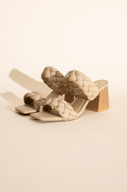Braided Strap Heels,Shoes,HEELS, MULE, SHOES- DEFIANT
