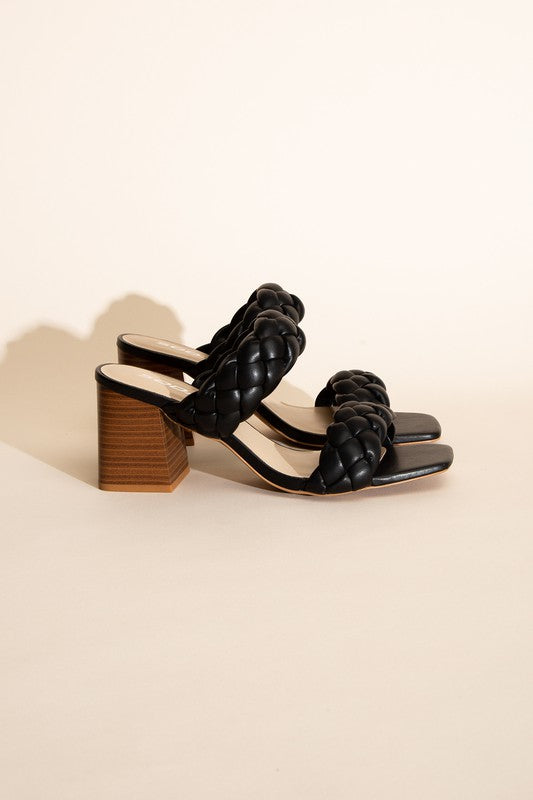 Braided Strap Heels,Shoes,HEELS, MULE, SHOES- DEFIANT