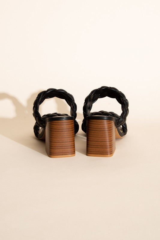 Braided Strap Heels,Shoes,HEELS, MULE, SHOES- DEFIANT