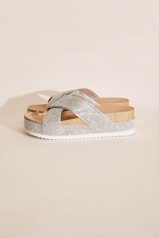Rhinestone Slides,Shoes,SANDALS, SHOES, SLIDES- DEFIANT