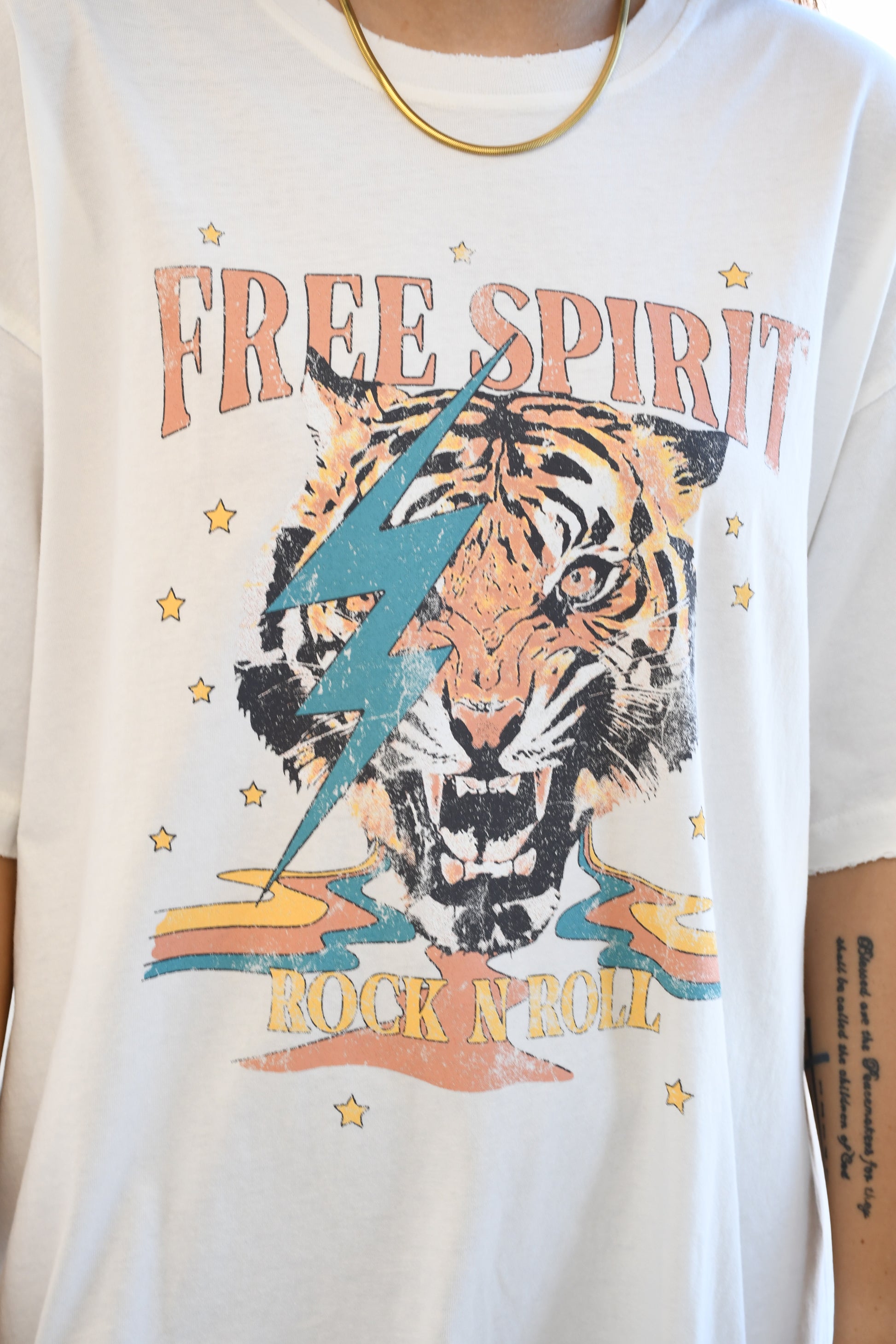 Free Spirit Tiger Oversize Tee,Tops,GRAPHIC TEE, GRAPHIC TEES, OVERSIZE- DEFIANT