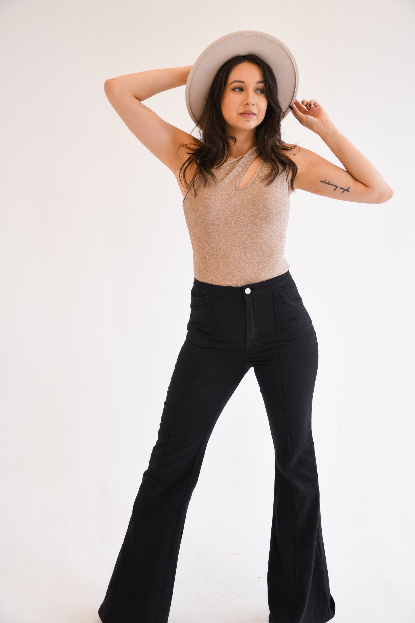 One Shoulder Sparkle Bodysuit,Tops,BODYSUIT, Sparkle- DEFIANT