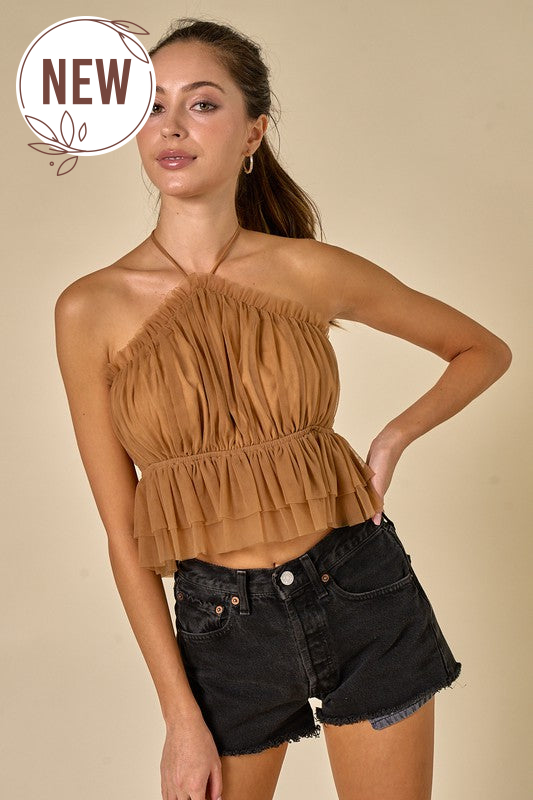 It's Giving Halter Top,Tops,HALTER- DEFIANT