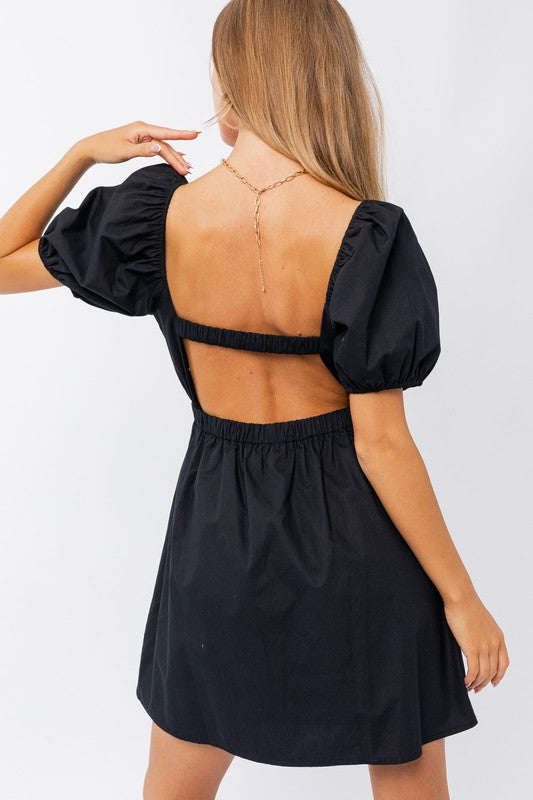 Twisted Front Mini Dress (Shipping Only)