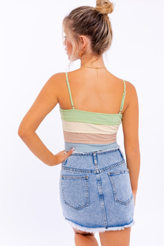 Lettuce Hem Detail Cami Top (shipping Only)