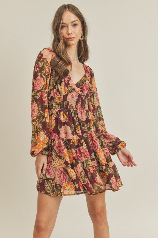 Floral Mini Dress (Shipping Only)