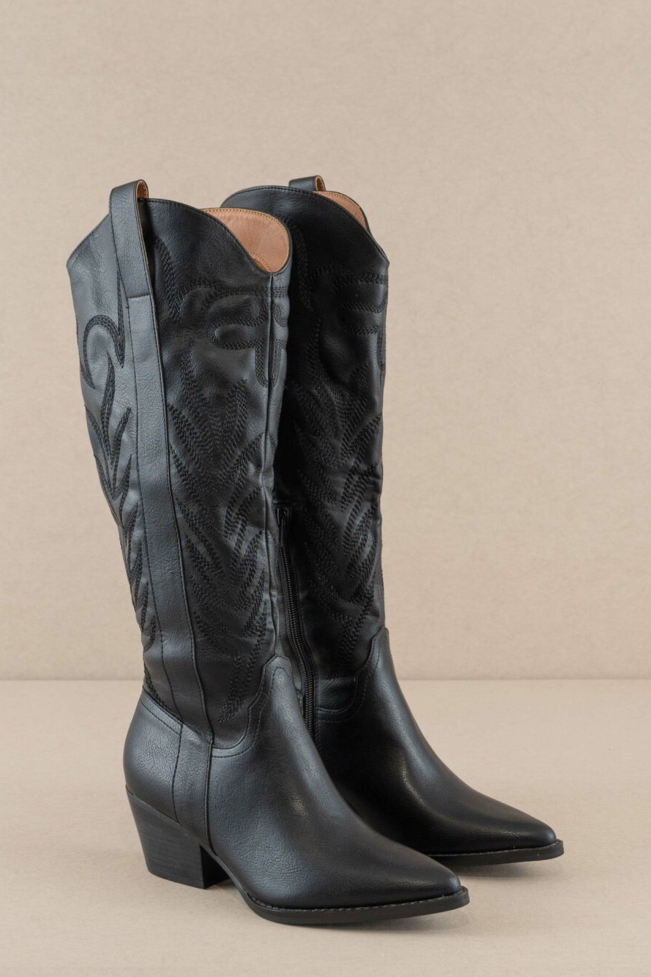 Samara Tall Black Cowboy Boot