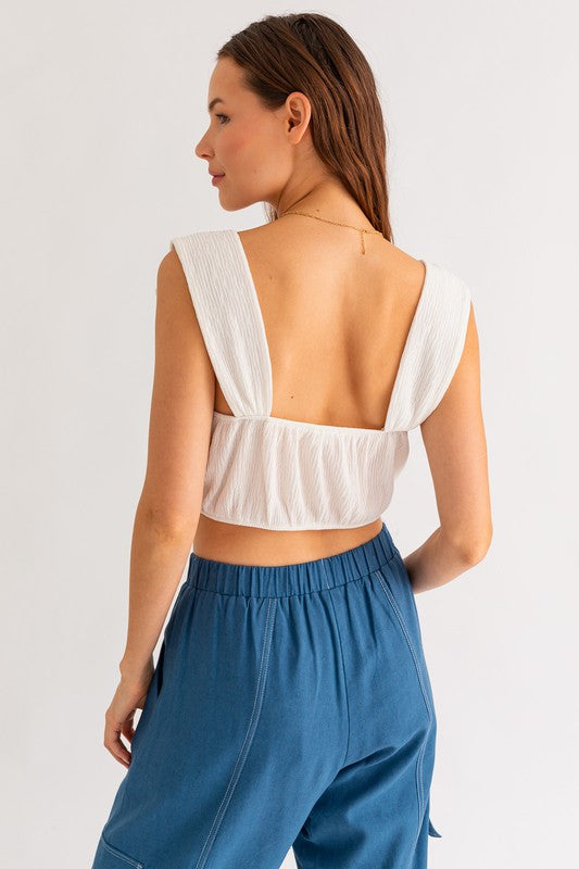 Cropped Bow Tank (Shipping Only)