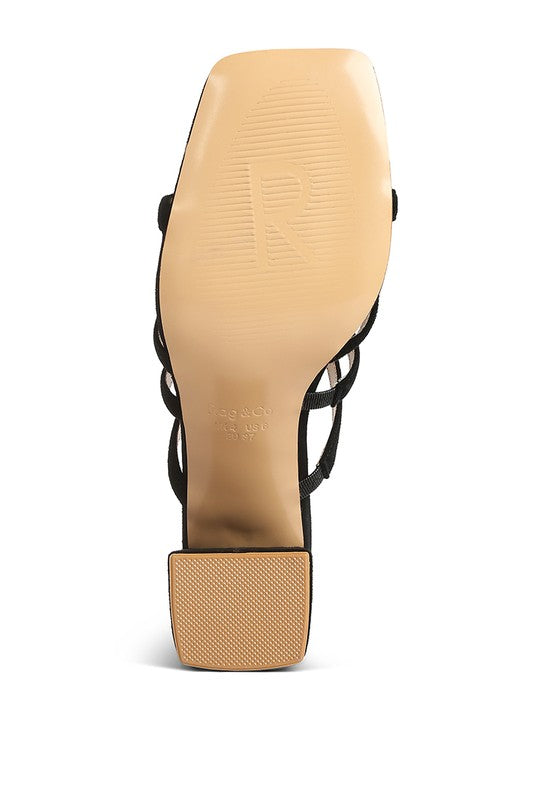 Valentina Strappy Casual Block Heel Sandals