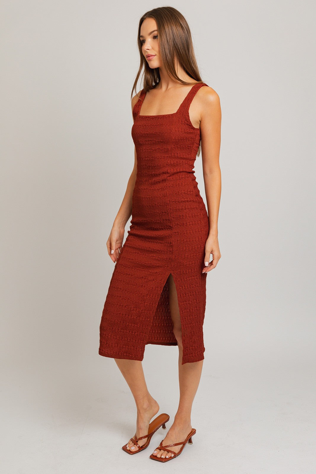 Brick Sienna Tank Midi Dress