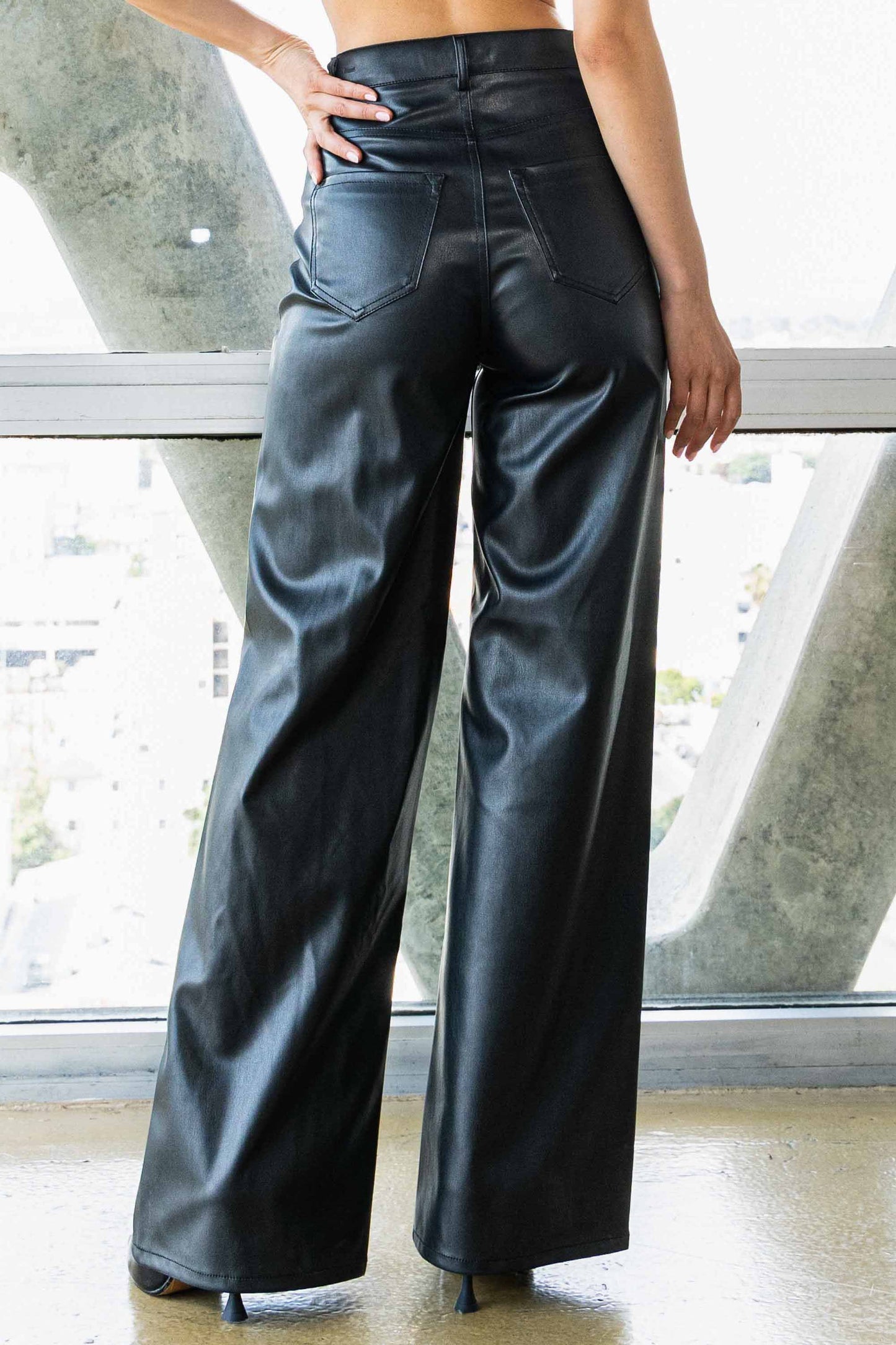 Leather Wide Leg Pants – Defiant Boutique