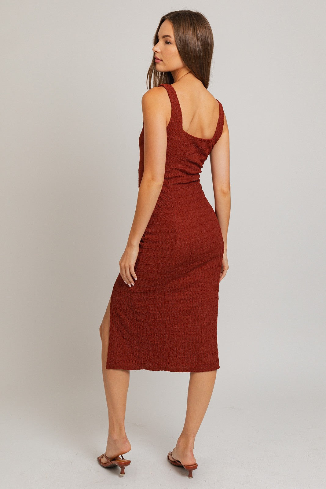 Brick Sienna Tank Midi Dress