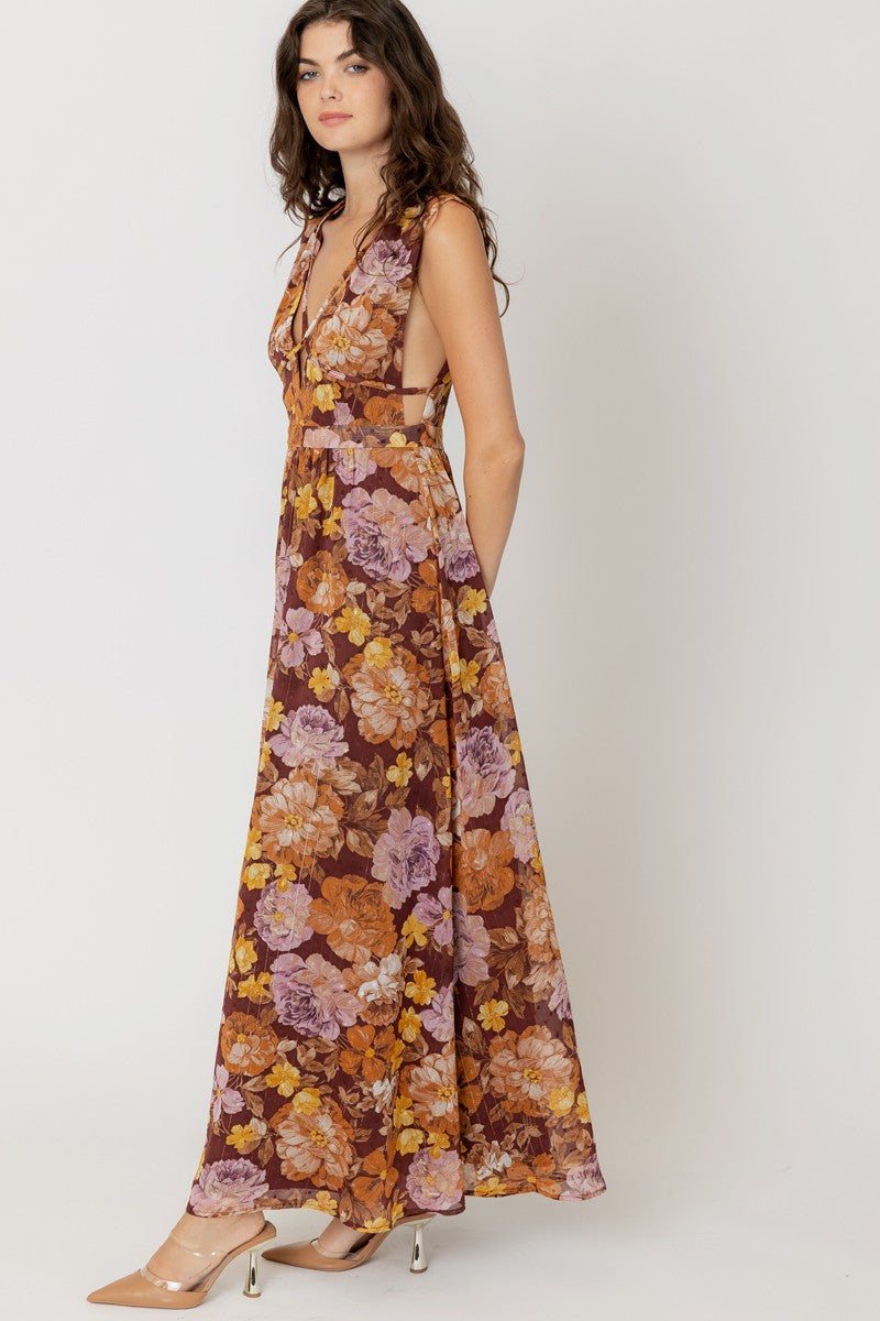 Caprice Multi Floral Maxi Dress