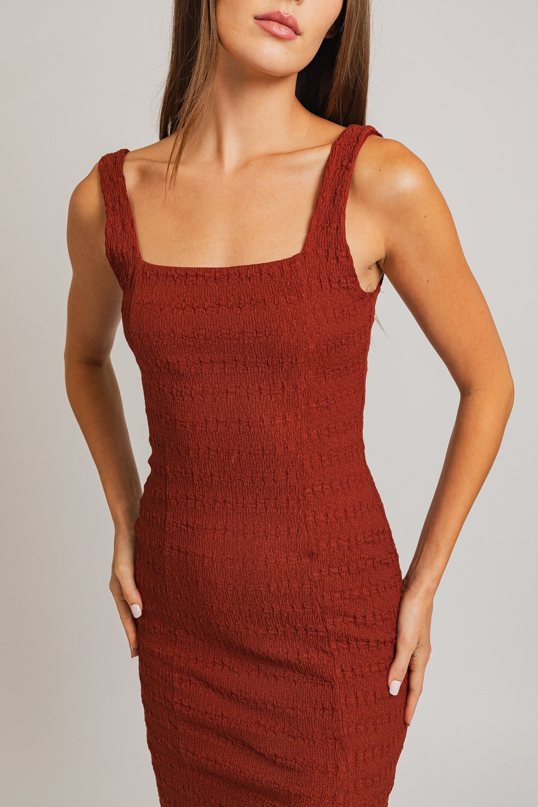 Brick Sienna Tank Midi Dress