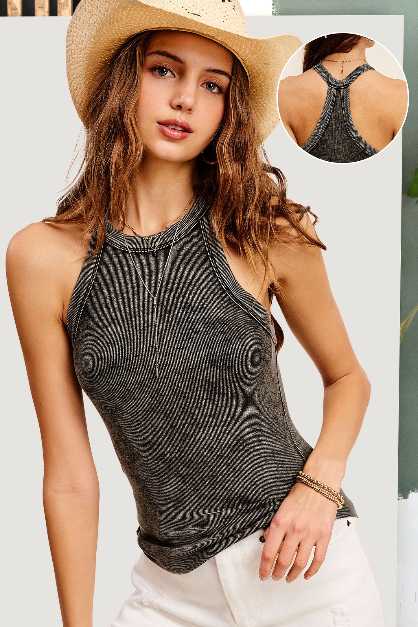 Grunge Sleeveless Top