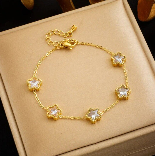 Gold Plated Star Bracelet