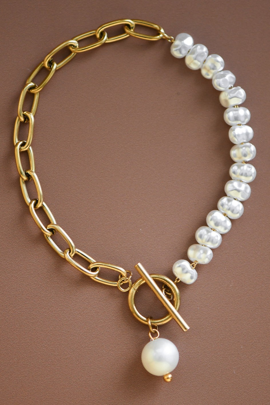 Pearl & Chain Bracelet