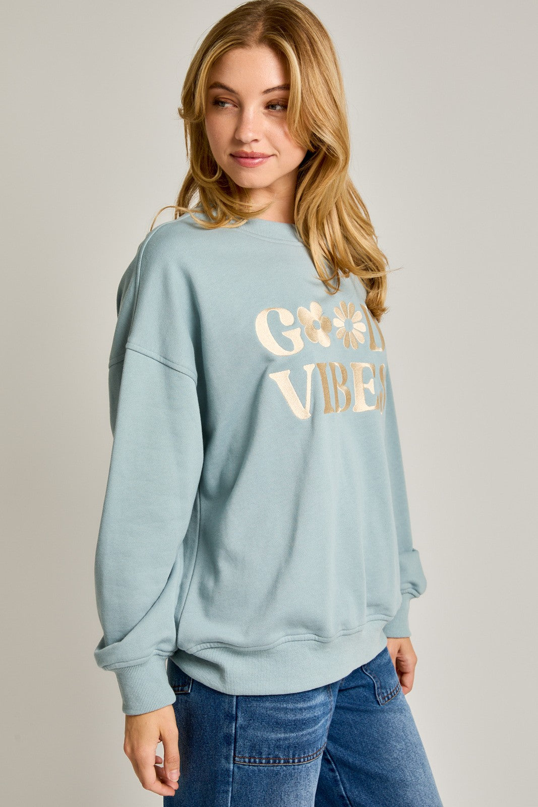 Good Vibes Oversize Sweatshirt