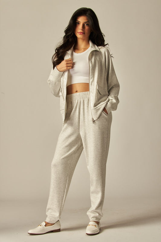 Double Soft Zip Top & Pant Set