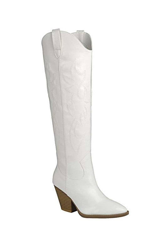 River Knee High Western Boot