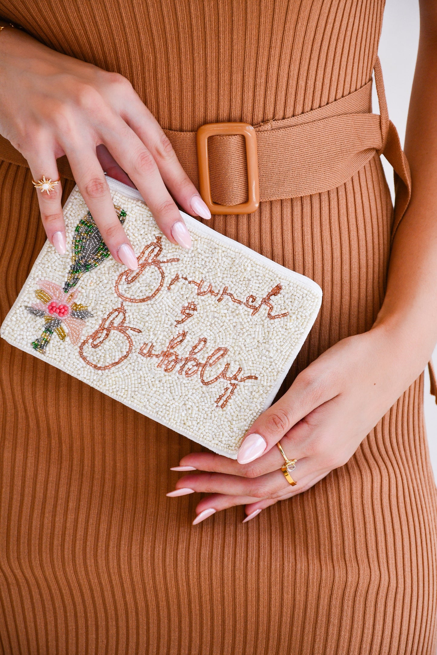 Brunch & Bubbly Beaded Bag