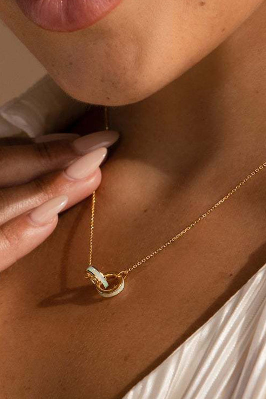 Opal Linked Necklace